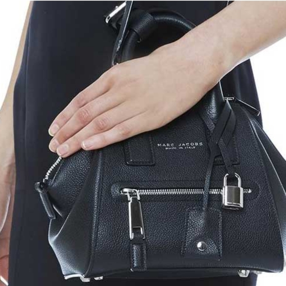 Marc Jacobs Textured Mini Incognito Leather Tote and Crossbody Bag in Aubergine - Picture 12 of 12